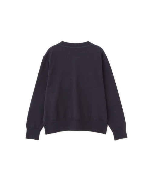 MHL.（エムエイチエル）の「DENSE ECO PLATED COTTON KNITWEAR（ニット/セーター・レディース・ネイビー系1/ブラウン系その他2・2）」の9枚目の写真