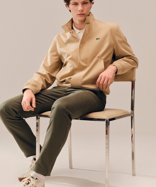 LACOSTE(ラコステ)の「防風 撥水 ハリントンジャケット(ブルゾン・メンズ・ベージュ・50/48/46/52)」の10枚目の写真