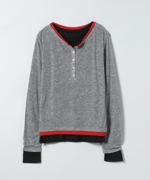 JEANASIS | 3カラーレイヤードヘンリー2ピース/666098(Tシャツ/カットソー)