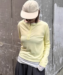 JEANASIS（ジーナシス）の「3カラーレイヤードヘンリー2ピース/666098（Tシャツ/カットソー）」