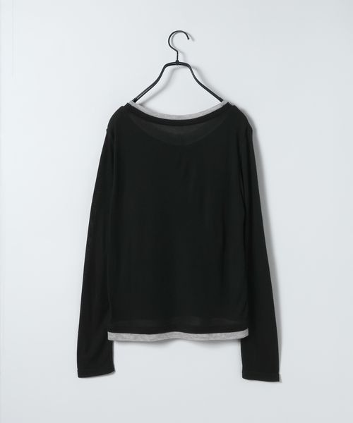 JEANASIS（ジーナシス）の「3カラーレイヤードヘンリー2ピース/666098（Tシャツ/カットソー・レディース・イエロー系その他/ブラック系その他/グレー系その他・FREE）」の20枚目の写真