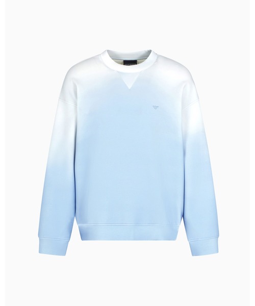 EMPORIO ARMANI(エンポリオアルマーニ)の「【エンポリオ アルマーニ】ASV オーバーサイズスウェットシャツ ジャージー グラデーション(スウェット・メンズ・アクア・SMALL/MEDIUM/LARGE/X-LARGE/XX-LARGE)」の2枚目の写真