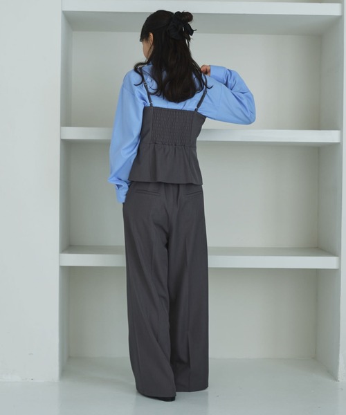 archives(アルシーヴ)の「【ONかわ】ウォッシャブルFボタンビスチェ(その他トップス・レディース・グレー/ベージュ/ブラック・MEDIUM)」の7枚目の写真