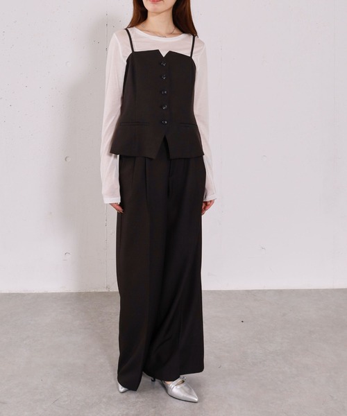 archives(アルシーヴ)の「【ONかわ】ウォッシャブルFボタンビスチェ(その他トップス・レディース・グレー/ベージュ/ブラック・MEDIUM)」の20枚目の写真