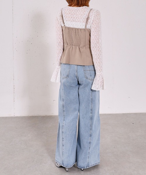 archives(アルシーヴ)の「【ONかわ】ウォッシャブルFボタンビスチェ(その他トップス・レディース・グレー/ベージュ/ブラック・MEDIUM)」の15枚目の写真