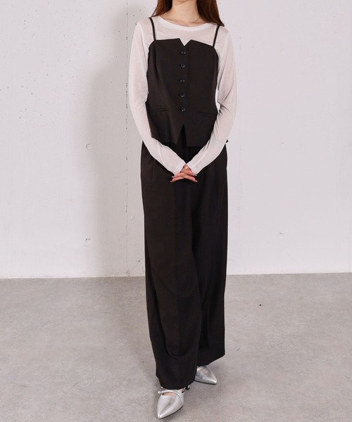 archives(アルシーヴ)の「【ONかわ】ウォッシャブルFボタンビスチェ(その他トップス・レディース・グレー/ベージュ/ブラック・MEDIUM)」の21枚目の写真