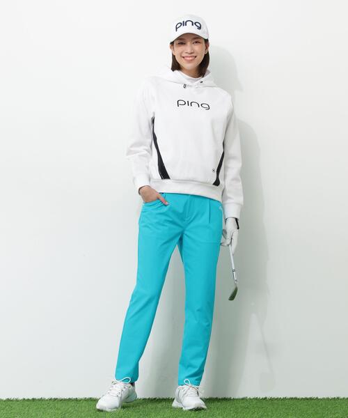 PING(ピン)の「【PING APPAREL】全方向ストレッチ二重織フィット&ストレッチワンタックテーパードパンツ<PERFORMANCE> (LADIES)(その他パンツ・レディース・ブラック/グレー/ブルー系その他・L/LL/M/S/XS)」の3枚目の写真