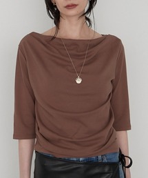 LOUNGEDRESS | 《着映えトップス》ドレープカットソー(Tシャツ/カットソー)