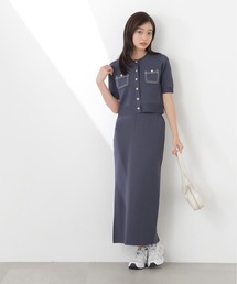 a mie（アミー）の「<a>ステッチニットSETUP   1216149301（ワンピース）」