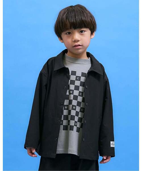 b・ROOM（ビールーム）の「【セットアップ可】ライトワークジャケット【MNCM】【子供服】【キッズ】【男の子】【女の子】（その他アウター・キッズ・ブラック/カーキ/ベージュ・110cm/140cm/150cm/130cm/120cm）」の2枚目の写真