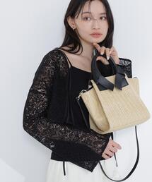NATURAL BEAUTY BASIC | ◇PPリボンハンドルトートバッグ(トートバッグ)