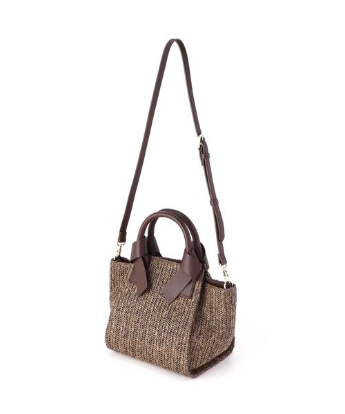 NATURAL BEAUTY BASIC(ナチュラルビューティーベーシック)の「◇PPリボンハンドルトートバッグ(トートバッグ・レディース・ベージュ/ブラウン/オフホワイト・フリ-)」の9枚目の写真