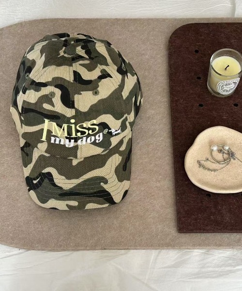 Teem Store(チームストア)の「【I MISS MY DOG】英文字刺繍キャップ 小顔効果(キャップ・レディース・ピンク/その他/ブラック/ネイビー・F)」の8枚目の写真