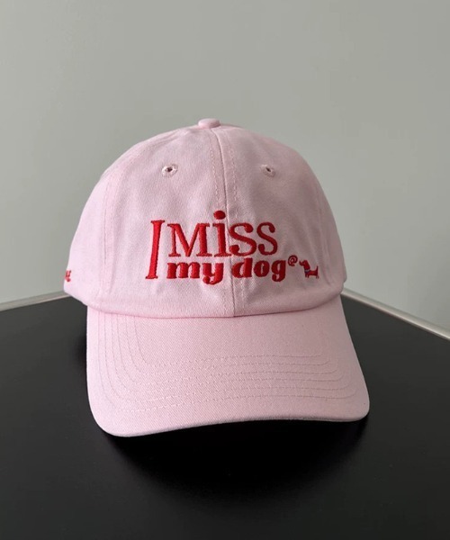 Teem Store(チームストア)の「【I MISS MY DOG】英文字刺繍キャップ 小顔効果(キャップ・レディース・ピンク/その他/ブラック/ネイビー・F)」の22枚目の写真