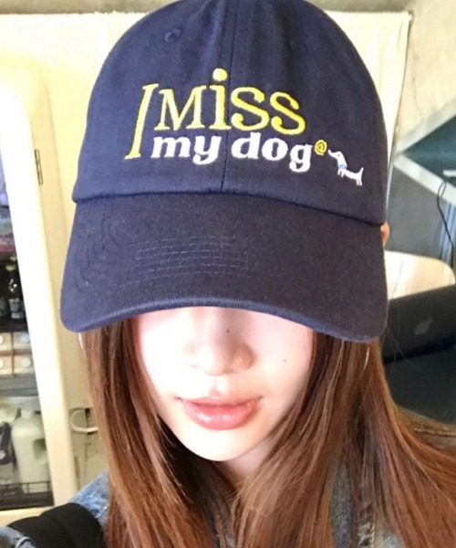 Teem Store(チームストア)の「【I MISS MY DOG】英文字刺繍キャップ 小顔効果(キャップ・レディース・ピンク/その他/ブラック/ネイビー・F)」の15枚目の写真