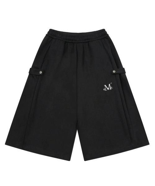 MUCENT(ムセント)の「【UNISEX】MUCENT/WEIRボタンハーフパンツ(スウェットパンツ・レディース・グレー/ブラック・FREE)」の6枚目の写真