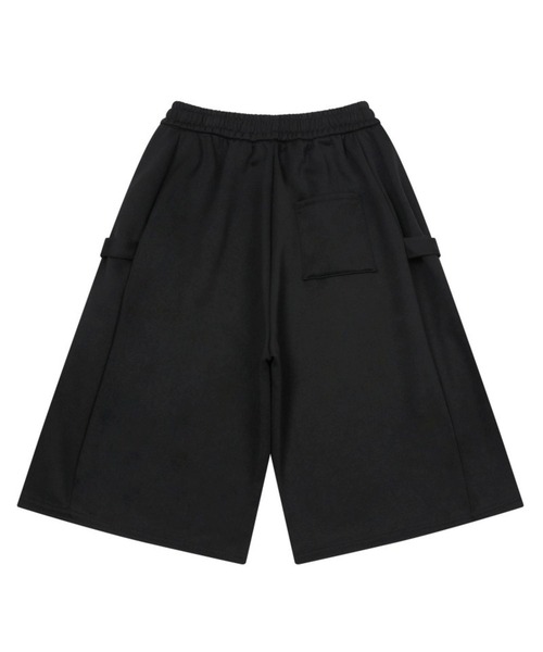MUCENT(ムセント)の「【UNISEX】MUCENT/WEIRボタンハーフパンツ(スウェットパンツ・レディース・グレー/ブラック・FREE)」の5枚目の写真