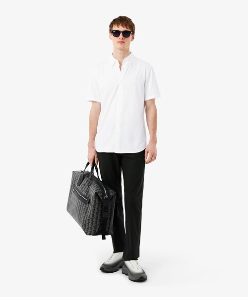 LACOSTE(ラコステ)の「スリムフィットミニマル半袖シャツ(シャツ/ブラウス・メンズ・ダークネイビー/ホワイト・41/40/39/38)」の8枚目の写真