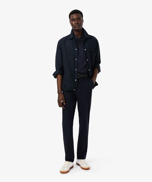 LACOSTE(ラコステ)の「スリムフィットミニマル半袖シャツ(シャツ/ブラウス・メンズ・ダークネイビー/ホワイト・41/40/39/38)」の14枚目の写真