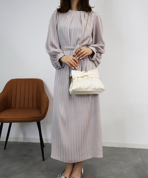 DRESS PLUS(ドレスプラス)の「リボン付きレースクラッチバッグ(クラッチバッグ・レディース・ブラック/ベージュ・フリー)」の6枚目の写真
