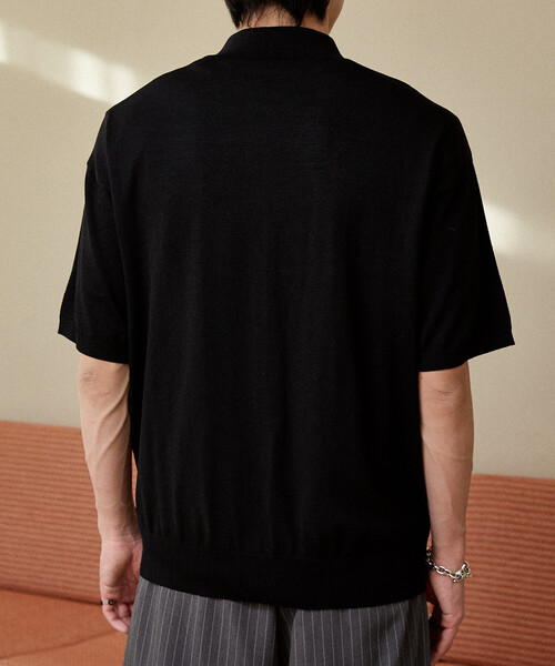U.S. POLO ASSN.(ユーエスポロアッスン)の「U.S. POLO ASSN. × PUBLUX/ユーエスポロアッスン <接触冷感>別注 ポロ サマーニット カーディガン 限定展開(カーディガン/ボレロ・メンズ・ネイビー/ブラウン/ブラック/グレー/チャコールグレー・SMALL/MEDIUM/LARGE)」の12枚目の写真