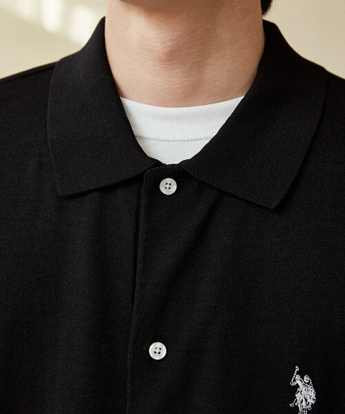 U.S. POLO ASSN.(ユーエスポロアッスン)の「U.S. POLO ASSN. × PUBLUX/ユーエスポロアッスン <接触冷感>別注 ポロ サマーニット カーディガン 限定展開(カーディガン/ボレロ・メンズ・ネイビー/ブラウン/ブラック/グレー/チャコールグレー・SMALL/MEDIUM/LARGE)」の13枚目の写真