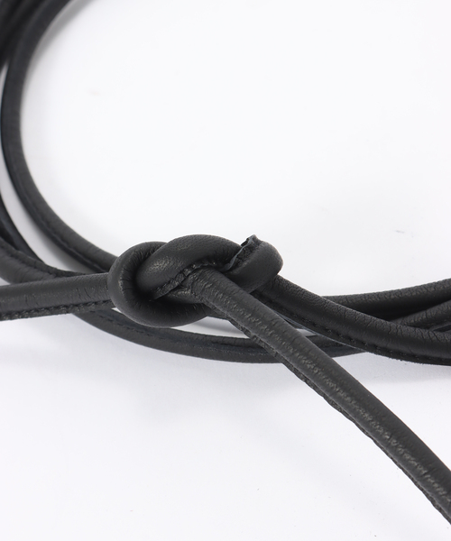 VERMEIL par iena(ヴェルメイユパーイエナ)の「GIANI BELTS ジャンニ ベルト LambSkin Belts CINTURA FILO(ベルト・レディース・ブラック/レッド・FREE)」の11枚目の写真