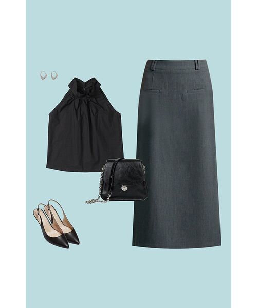 320SHOWROOM(320ショールーム)の「Shirring Halter Neck Back Button Blouse Black(シャツ/ブラウス・レディース・その他・FREE)」の12枚目の写真