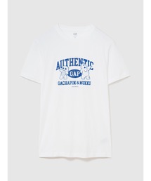 GAP（ギャップ）の「◆ガチャピン・ムックみんなともだちの日 スタンダードクルーネックTシャツ（Tシャツ/カットソー）」