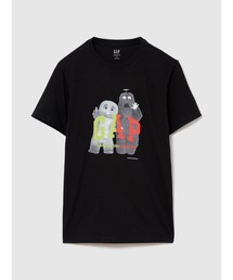 GAP（ギャップ）の「◆ガチャピン・ムックみんなともだちの日 スタンダードクルーネックTシャツ（Tシャツ/カットソー）」