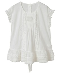 【INGEBORG Blanche (インゲボルグ ブランシェ)】フレンチスリーブブラウス