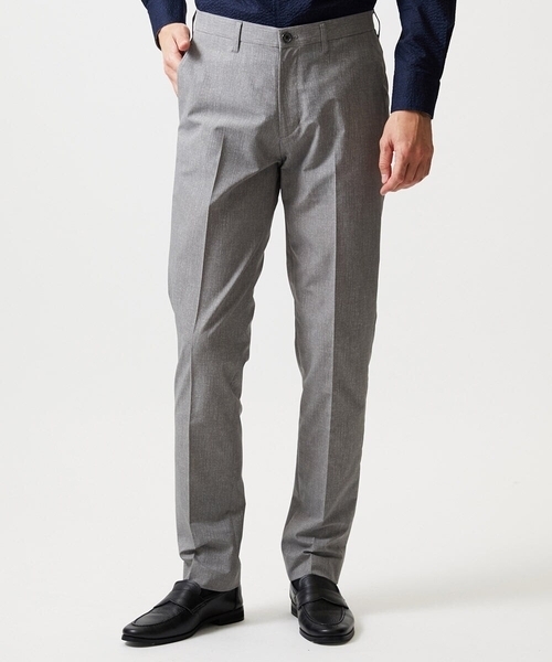 MICHEL KLEIN HOMME (ミッシェルクランオム)の「【セットアップ】メッシュプリントスラックスパンツ(スラックス・メンズ・ネイビー/ライトグレー・MEDIUM/LARGE/X-LARGE)」の1枚目の写真