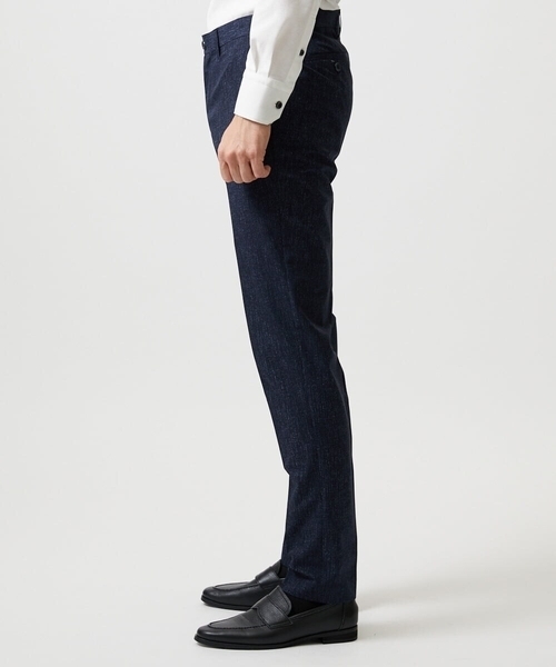 MICHEL KLEIN HOMME (ミッシェルクランオム)の「【セットアップ】メッシュプリントスラックスパンツ(スラックス・メンズ・ネイビー/ライトグレー・MEDIUM/LARGE/X-LARGE)」の6枚目の写真