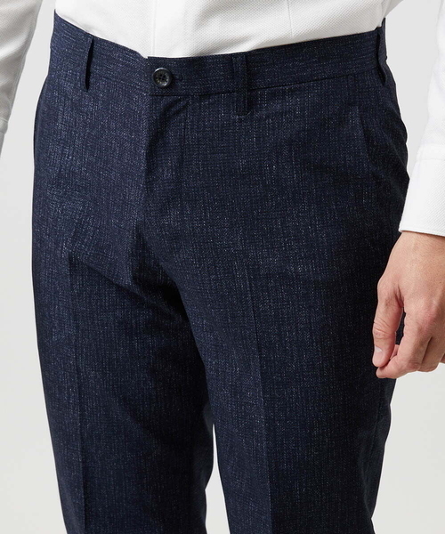 MICHEL KLEIN HOMME (ミッシェルクランオム)の「【セットアップ】メッシュプリントスラックスパンツ(スラックス・メンズ・ネイビー/ライトグレー・MEDIUM/LARGE/X-LARGE)」の9枚目の写真