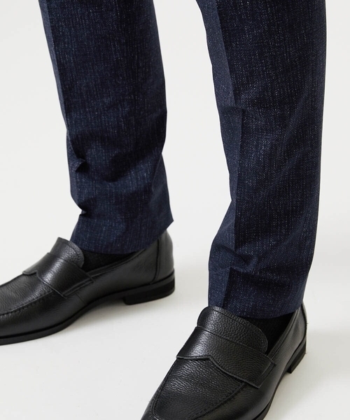 MICHEL KLEIN HOMME (ミッシェルクランオム)の「【セットアップ】メッシュプリントスラックスパンツ(スラックス・メンズ・ネイビー/ライトグレー・MEDIUM/LARGE/X-LARGE)」の11枚目の写真