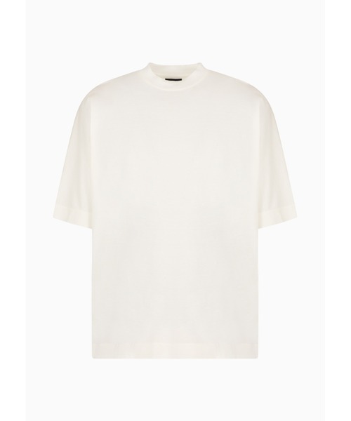 EMPORIO ARMANI(エンポリオアルマーニ)の「【エンポリオ アルマーニ】ASV オーバーサイズTシャツ リヨセル混紡ジャージー(Tシャツ/カットソー・メンズ・アイボリー・LARGE/MEDIUM/X-SMALL)」の3枚目の写真