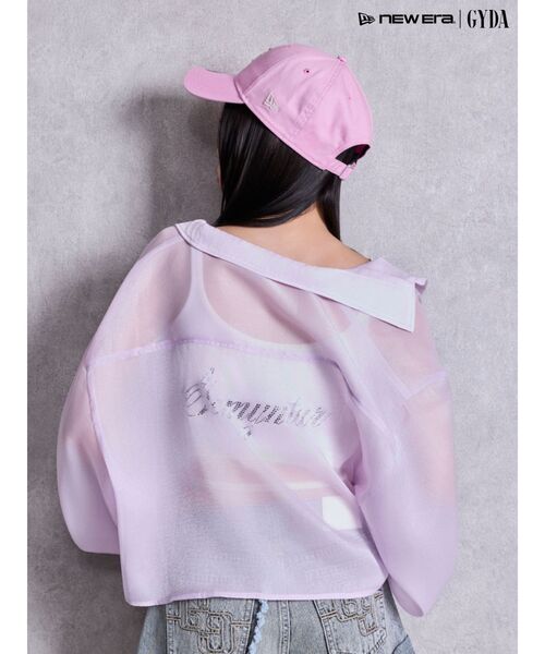 GYDA（ジェイダ）の「Gemyntar bijou SHEERシャツ（シャツ/ブラウス・レディース・ブラック/パープル/オフホワイト・FREE）」の3枚目の写真