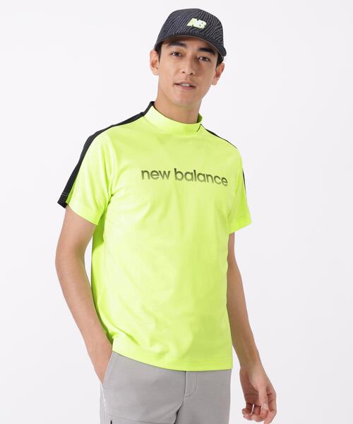 New Balance Golf(ニューバランスゴルフ)の「半袖 モックネック プルオーバー (MENS)(Tシャツ/カットソー・メンズ・ホワイト/イエロー/ブラック/パープル・MEDIUM/LARGE/X-LARGE/XX-LARGE)」の1枚目の写真