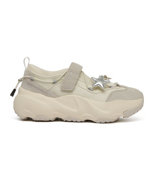 ROCKFISH WEATHERWEAR（ロックフィッシュウェザーウェア）の「[x ILLIT] BRYN VELCRO SNEAKERS V2（スニーカー・レディース・クリーム/シルバー・23.0cm/23.5cm/24.0cm/24.5cm/25.0cm）」の18枚目の写真