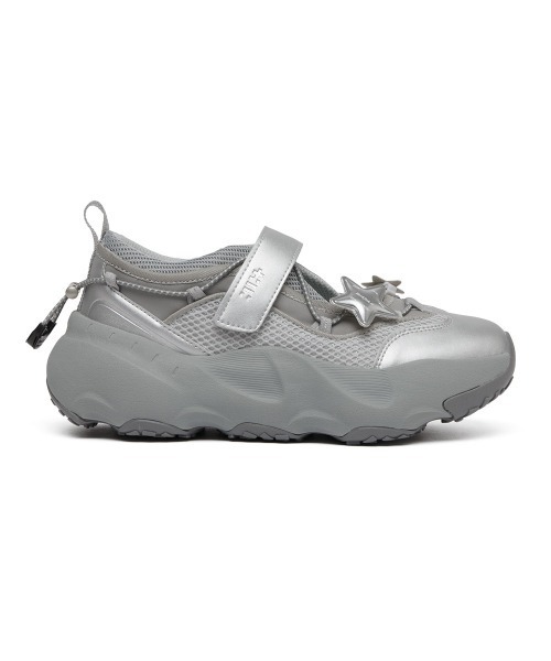 ROCKFISH WEATHERWEAR（ロックフィッシュウェザーウェア）の「[x ILLIT] BRYN VELCRO SNEAKERS V2（スニーカー・レディース・クリーム/シルバー・23.0cm/23.5cm/24.0cm/24.5cm/25.0cm）」の8枚目の写真