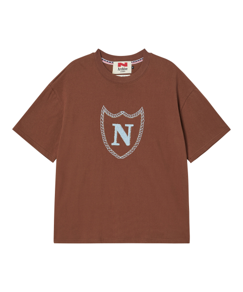Beyond Closet（-）の「[コレクションライン] マルチアートワークディテールコットン半袖Tシャツブラウン（Tシャツ/カットソー・メンズ・その他・MEDIUM/LARGE）」の2枚目の写真