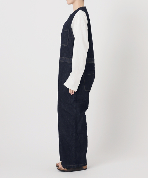 FRAMeWORK（フレームワーク）の「≪追加≫WHITE FIELD ノースリーブオールインワン（つなぎ/オールインワン・レディース・ネイビー・38/36）」の7枚目の写真