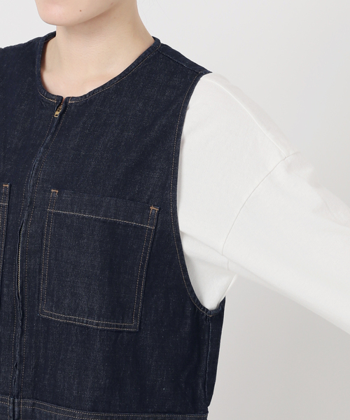 FRAMeWORK（フレームワーク）の「≪追加≫WHITE FIELD ノースリーブオールインワン（つなぎ/オールインワン・レディース・ネイビー・38/36）」の14枚目の写真