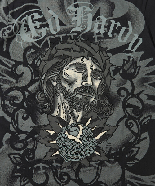 FREAK'S STORE(フリークスストア)の「限定展開 Ed Hardy/エドハーディ BLK RHINESTONE-ED HARDY SS TEE(Tシャツ/カットソー・メンズ・ブラック/ブラック系その他・X-LARGE/LARGE/MEDIUM)」の7枚目の写真