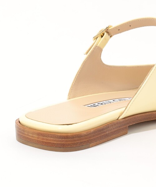 NEBULONI E（ネブローニ）の「NEBULONI E.  SLIM BELT フラットサンダル（サンダル・レディース・ライトイエロー・38/36/37）」の7枚目の写真