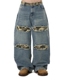 OY | 『OY/オーワイ』DENIM CAMO WIDE VOLUME PANTS/デニムカモワイドボリューム パンツ(デニムパンツ)