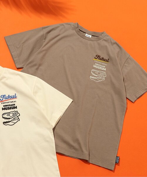 BREEZE(ブリーズ)の「【リンク】福井県立恐竜博物館コラボ FPDM半袖T(大人)(Tシャツ/カットソー・メンズ・オフホワイト/ブラウン・SMALL/MEDIUM/LARGE)」の2枚目の写真