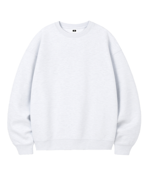 RANDOMOFF（ランダムオフ）の「[Unisex] BASIC LINE OVER FIT SWEATSHIRT (4color)（スウェット・レディース・ライトグレー/ブラック/ネイビー/グレー・MEDIUM/LARGE/X-LARGE）」の5枚目の写真