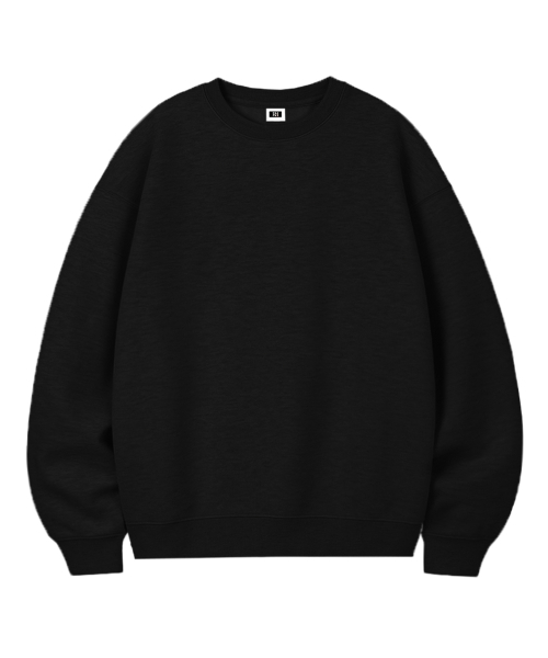 RANDOMOFF（ランダムオフ）の「[Unisex] BASIC LINE OVER FIT SWEATSHIRT (4color)（スウェット・レディース・ライトグレー/ブラック/ネイビー/グレー・MEDIUM/LARGE/X-LARGE）」の7枚目の写真