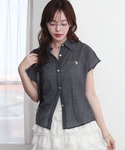 U.S. POLO ASSN.(ユーエスポロアッスン)のWEGO/【26年春夏新作】U.S. POLO ASSN.別注 フレンチスリーブシャツ